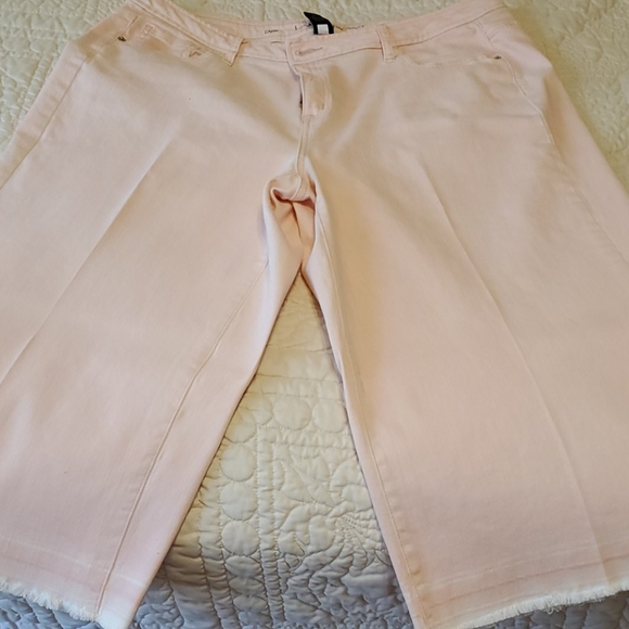 Lane Bryant Denim - Pink demin gaucho jeans size 18